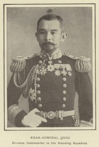 Kontreadmiral Jjuiu, divisjonssjef i den stående skvadronen av Japanese Photographer