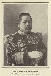 Kontreadmiral Sakamoto, president for Naval Academy av Japanese Photographer