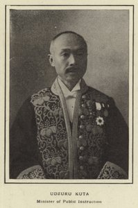 Udzuru Kuta, minister for offentlig instruksjon av Japanese Photographer