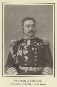 Viseadmiral Shibayama, sjef for Kure Naval Station av Japanese Photographer