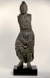 A Guardian King of the Four Corners, 1100-tallet (utskåret tre)