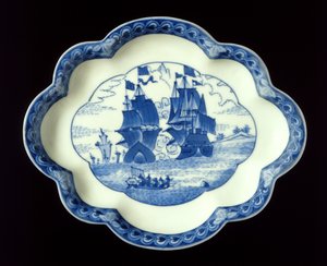 Arita-fat, etter en nederlandsk original, sent på 1600-tallet (porselen)