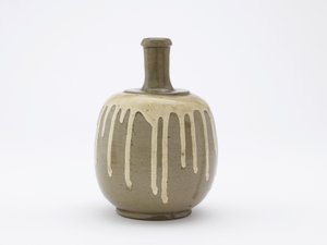 Kommersiell flaske for medisinsk vin, Tachikui, Hyogo prefektur, Meiji-tiden, slutten av 1800-tallet (keramikk) av Japanese School