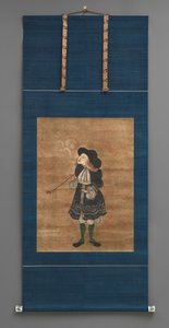 Dutch Merchant, tidlig på 1700-tallet (akvarell med keramiske knotter) av Japanese School