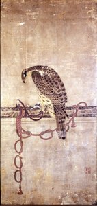 Falk. Japansk verk fra 1400-tallet av Daysen. Genova, Museo Chiossone. av Japanese School