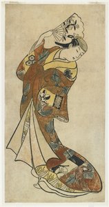 Fujimura Handy? II i en dansescene, 1720-tallet av Japanese School