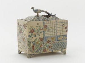 Røkelsesbrenner, Kyoto, Kyoto-fu, Edo-periode, senere halve 1700-tallet eller tidlig på 1800-tallet (keramikk) av Japanese School