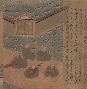 Japanske musikere, illustrasjon fra 