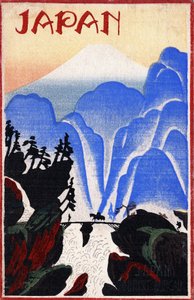 Landskap av Japan. Maleri, Japan av Japanese School