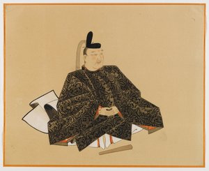 En av Sanjurokkasen, albumblad (blekk på papir) av Japanese School
