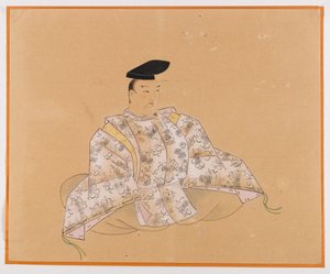 En av Sanjurokkasen, albumblad (blekk på papir) av Japanese School