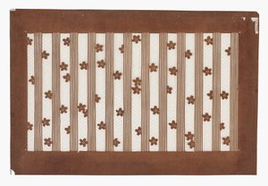 Papirsjablon (katagami), sent på 1800-tallet (mulberry bark papir behandlet med persimmon juice og silketråd) av Japanese School