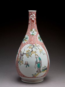 Pear-shaped bottle vase, ko-Imari ware av Japanese School