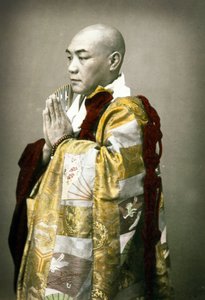 Portrett av en shintoprest, ca. 1880 av Japanese School