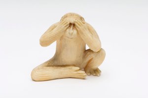 Se No Evil, en av de tre vise apene av Japanese School