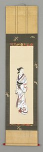 Stående figur av en kvinne, ca 1800 av Japanese School