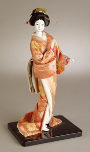 Stående damedukke, japansk av Japanese School