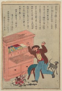 Thomas Carlyle, fra serien Lives of Great People of the Occident, ca. 1870 av Japanese School
