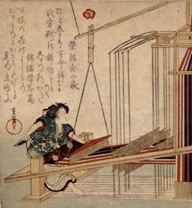 Veving i Japan på 1700-tallet. av Japanese School