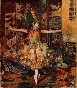 Tamara Karsavina. Forside av Jugend Magazine, 1914 av Jaques Èmile Blanche