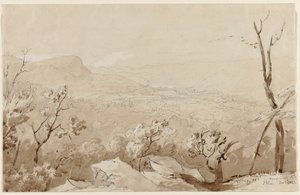 En utsikt fra Bald Mountain, Orange County, N. Y., 1843. av Jasper Francis Cropsey