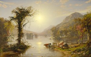 Høst ved Greenwood Lake av Jasper Francis Cropsey