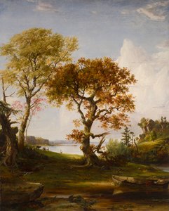 Hudson ved Piermont av Jasper Francis Cropsey