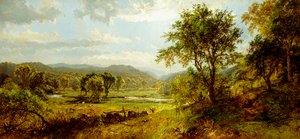 Sagmølleelven, av Jasper Francis Cropsey