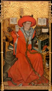 Saint Hieronymus i hans studie av Jaume Ferrer