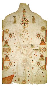 Kart over Middelhavet og Svartehavet, 1563 av Jaume Olives
