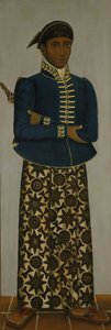 Javanesisk hoffmann, ca. 1820-70