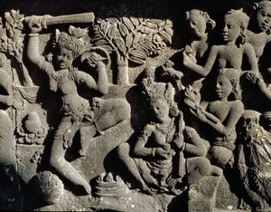 Relieff fra det hinduistiske tempelet