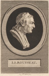 Jean-Jacques Rousseau av Jean-Antoine Houdon
