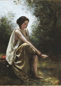 Den sårede Eurydike av Jean-Baptiste-Camille Corot