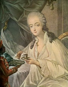 Madame Du Barry og siden Zamore, fra «Franske fargeprinser av det 18. århundre» av Jean-Baptiste Andre (after) Gautier Dagoty