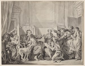 Den skyldige og angrende datteren av Jean-Baptiste Greuze