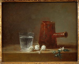Gryte (maleri på lerret) av Jean-Baptiste Simeon Chardin
