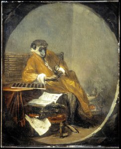 Apen - av J.B. Chardin av Jean Baptiste Simeon Chardin