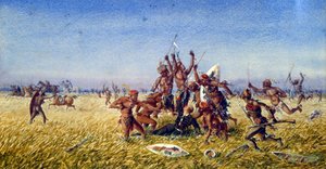 Le prince imperial blir drept i Zululand av Jean Charles Pellerin