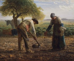 Potetplantere av Jean-Francois Millet