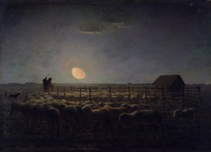 Sauefolden, Moonlight av Jean Francois Millet