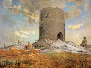 Tårnet til Chailly i Barbizon, av Jean-Jean-Francois Millet (1814-1875). av Jean Francois Millet