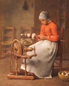 Kvinne som spinner