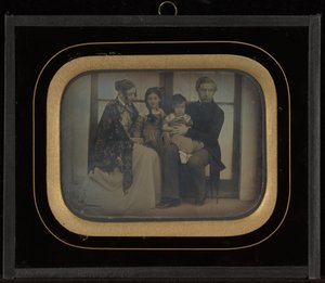 Portrett av The Regny -familien på Beaulieu av Jean Gabriel Eynard