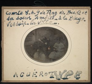 Portrett av to barn, grev Ernest Andre Gabriel de Traz de Budé og søsteren Amélie av Jean Gabriel Eynard