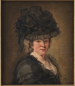 Portrett av en dame av Jean-Honore Fragonard