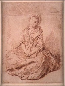 Sittende jente av Jean Honore Fragonard