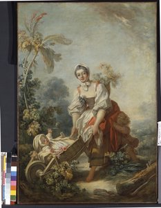 The Joys Of Motherhood (olje på lerret) av Jean Honore Fragonard