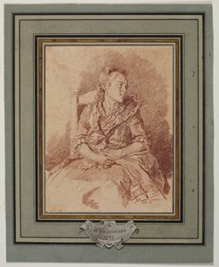 Ung jente sittende, 1785 av Jean Honore Fragonard