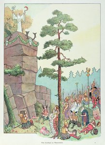 Druidfestival i Maennelstein, Alsace, illustrasjon fra 
